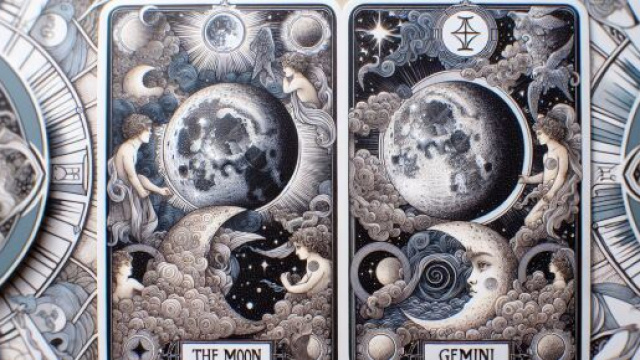 Illustrazione ispirata al segno zodiacale dei Gemelli. &copy; Immagine creata con Dall-E