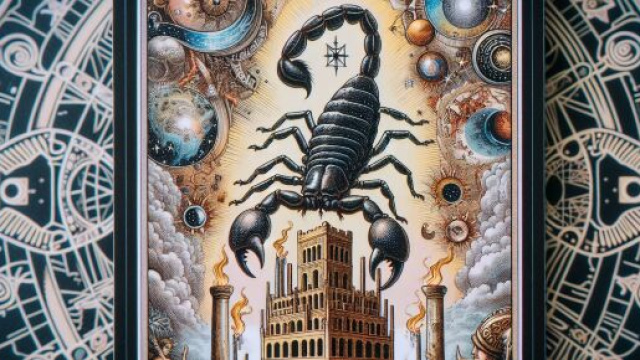La Torre dei tarocchi per lo Scorpione. &copy; Immagine creata con Dall-E