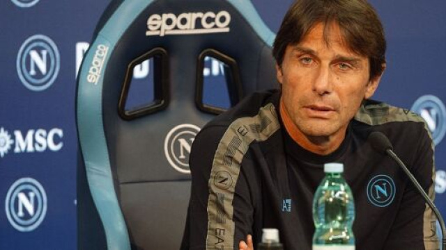 Antonio Conte, allenatore del Napoli. Foto &copy; Napoli