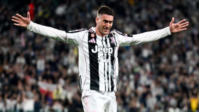 Dusan Vlahovic, attaccante della Juventus. Foto &copy; Juventus FC