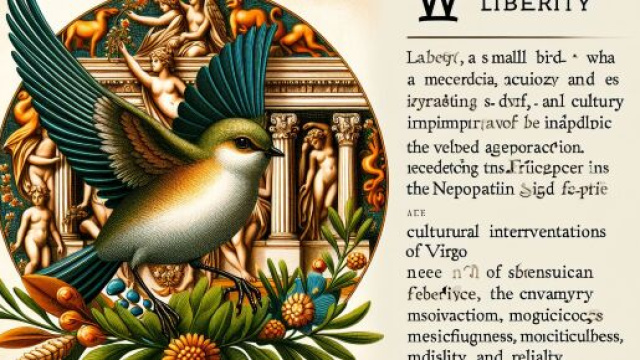 Uccellino come simbolo di libert&agrave; per la Vergine. &copy; Immagine creata con Dall-E