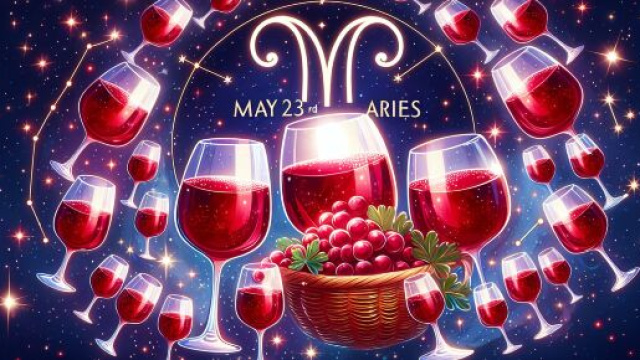 Ariete e 'o vino bbuono, simbolo di celebrazione e abbondanza nella Smorfia napoletana. &copy; Immagine creata con Dall-E