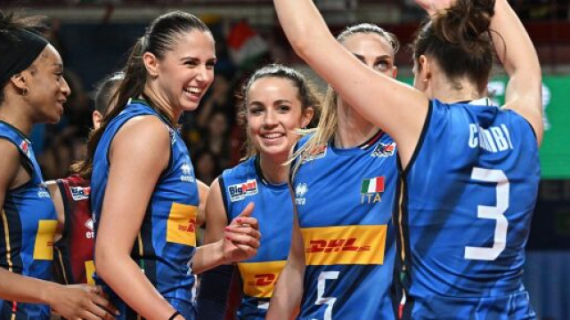 Italia femminile Volley &copy; Pagina Facebook ufficiale della Federazione Italiana Pallavolo