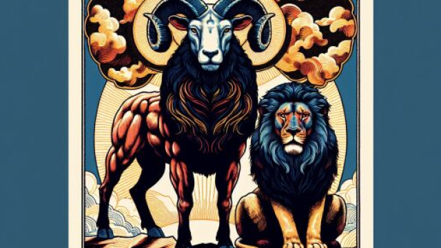 Forza interiore simboleggiata dalla carta dei tarocchi della Forza per l'Ariete. &copy; Immagine creata con Dall-E