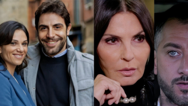 Rosa, Pino, Marina e Gennaro Gagliotti - screenshot &copy; Un posto al sole.