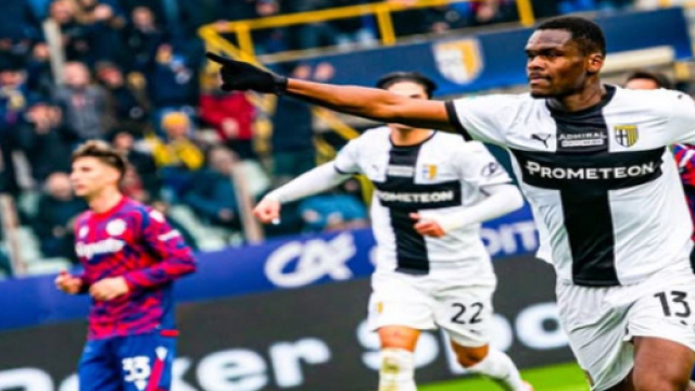 L'attaccante del Parma, Bonny - &copy; screenshot profilo Instagram del giocatore.