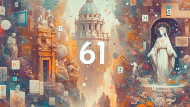 Numero 61 della Smorfia per il segno della Vergine. &copy; Immagine creata con Dall-E