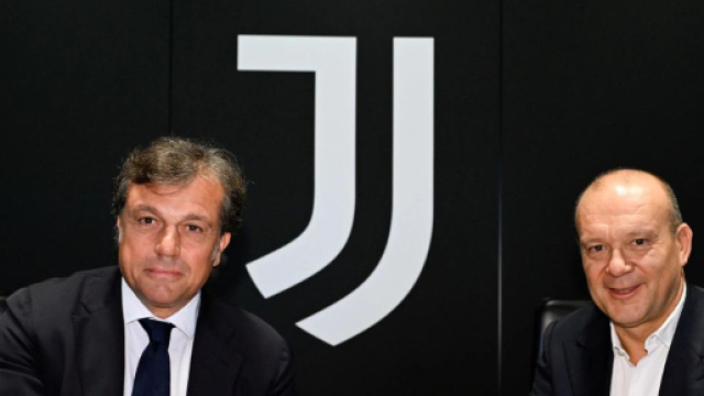Cristiano Giuntoli e Maurizio Scanavino. Foto &copy; Juventus