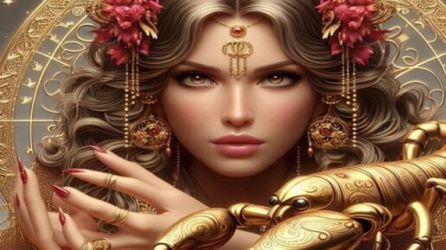 Il segno dello Scorpione generato con &copy; AI Copilot.