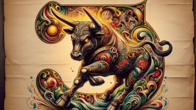 Illustrazione ispirata al segno zodiacale del Toro. &copy; Immagine creata con Dall-E