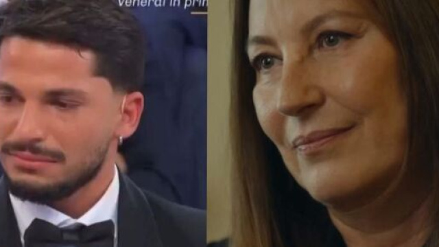 In foto Gianmarco Steri e Guzide in Tradimento &copy; Mediaset.