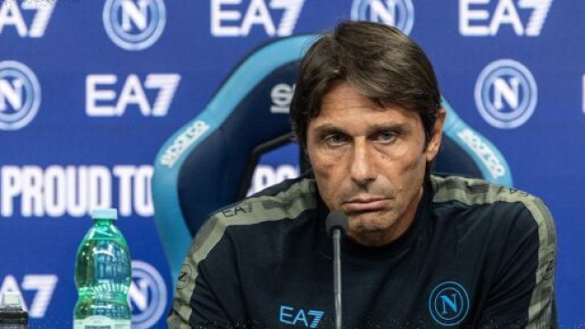 Antonio Conte, allenatore del Napoli. Foto &copy; Napoli