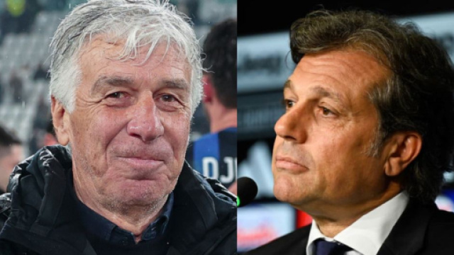 Gian Piero Gasperini, allenatore dell'Atalanta. Foto &copy; Atalanta B.C. Cristiano Giuntoli, direttore sportivo della Juventus. Foto &copy; Juventus