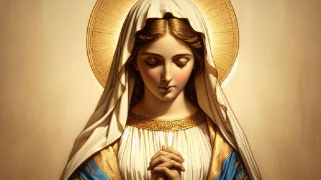 Illustrazione ispirata alla Madonna, come simbolo della Smorfia napoletana. &copy; Immagine creata con Dall-E