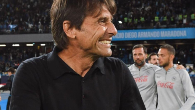 Antonio Conte, allenatore del Napoli. Foto &copy; Napoli