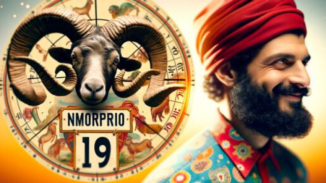 Ariete e il numero 19 della Smorfia napoletana per l'oroscopo di venerd&igrave;. &copy; Immagine creata con Dall-E