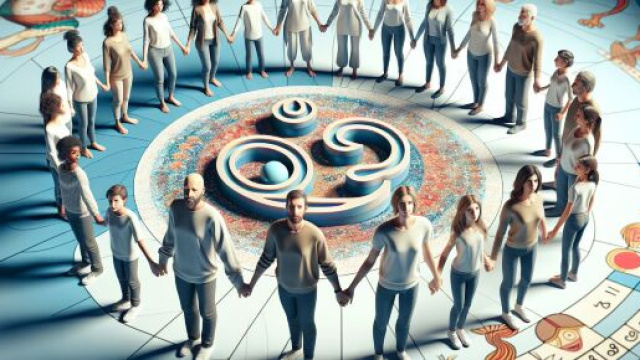 Immagine che rappresenta il Cancro e l'unit&agrave; familiare ispirata dal numero 9 della Smorfia napoletana. &copy; Immagine creata con Dall-E