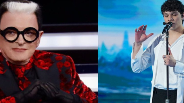 Cristiano Malgioglio e Nicol&ograve; - screenshot &copy; Canale 5.