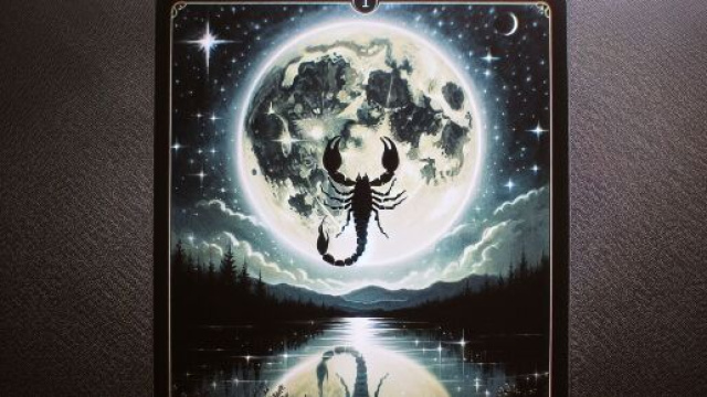 Rappresentazione dell'arcano della Luna per il segno dello Scorpione. &copy; Immagine creata con Dall-E