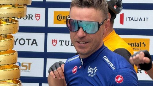 Damiano Cunego al Giro-E &copy; Profilo Instagram ufficiale Damiano Cunego