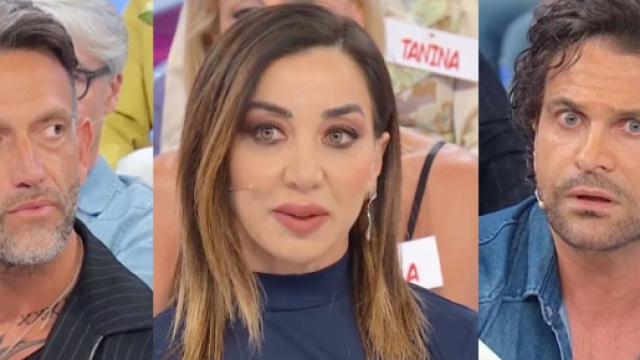 Giovanni Siciliano, Francesca Cruciani e Alessio Pili Stella &ndash; Screenshot &copy; Canale 5.