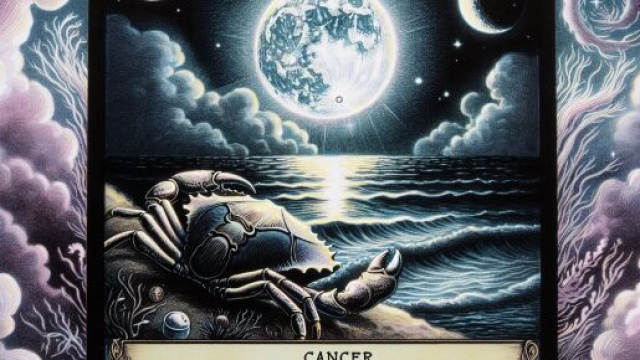 Illustrazione ispirata al segno zodiacale del Cancro. &copy; Immagine creata con Dall-E