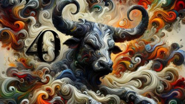 Illustrazione ispirata al segno zodiacale del Toro. &copy; Immagine creata con Dall-E