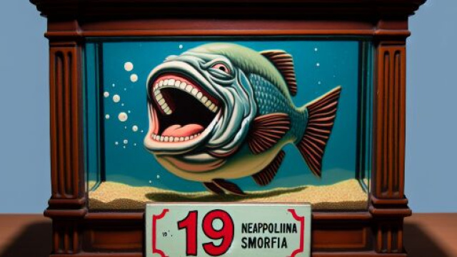 Numero 19 della Smorfia napoletana, Acquario e la risata. &copy; Immagine creata con Dall-E
