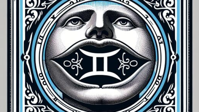 Numero 80 della Smorfia napoletana, 'a vocca, per il segno dei Gemelli. &copy; Immagine creata con Dall-E