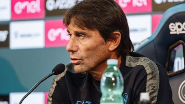 Antonio Conte, allenatore del Napoli. Foto &copy; Napoli