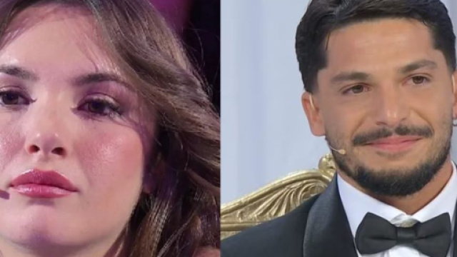 Nadia Di Diodato e Gianmarco Steri &ndash; screenshot &copy; Canale 5.