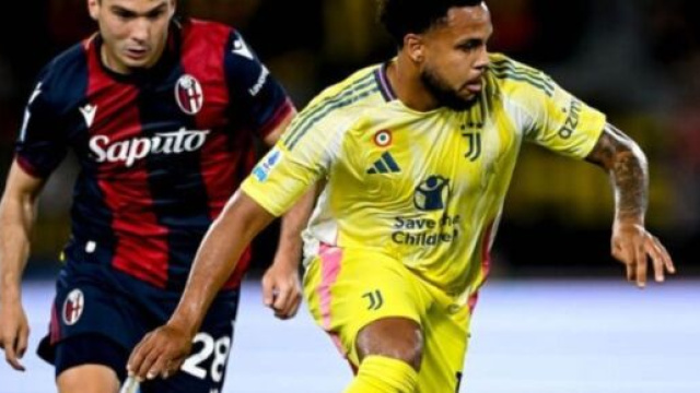 Weston McKennie in azione contro il Bologna &copy; Juventus FC