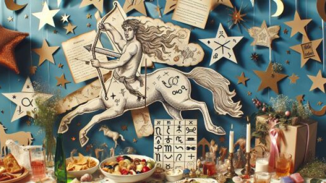 Sagittario e 'a festa, numero 20 della Smorfia napoletana. &copy; Immagine creata con Dall-E