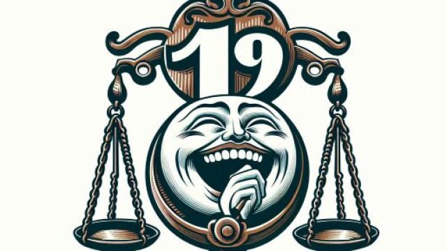 Bilancia e il numero 19 della risata nella Smorfia napoletana. &copy; Immagine creata con Dall-E