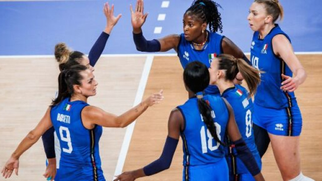 Italia femminile Volley &copy; Pagina Facebook ufficiale della Federazione Italiana Pallavolo