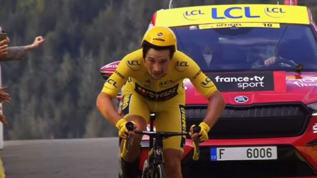 Primoz Roglič al Tour de France 2020 - &copy; Screenshot Youtube Tour de France