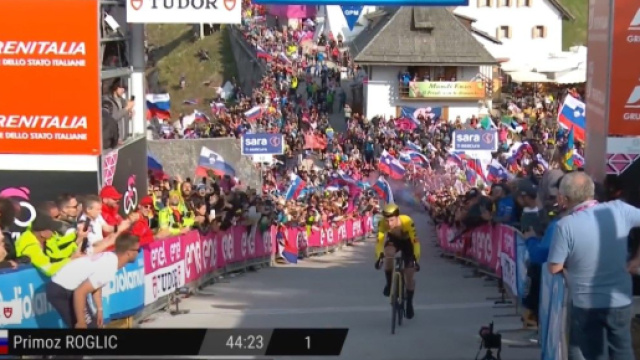 Primoz Roglic, uno dei favoriti del Giro d'italia - &copy; Screenshot Eurosport