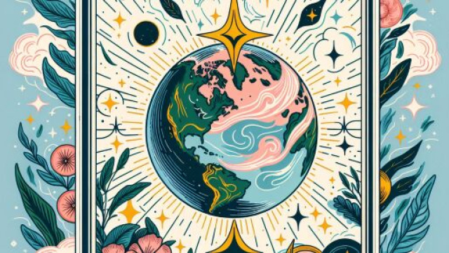 Carta dei tarocchi del Mondo per il Cancro, secondo l'oroscopo di gioved&igrave; 8 maggio 2025. &copy; Immagine creata con Dall-E