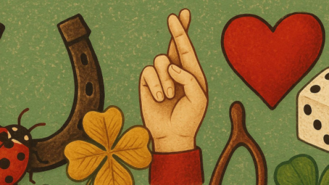 Illustrazione ispirata alla fortuna e alla superstizione. &copy; Immagine creata con Dall-E