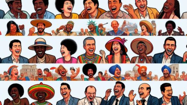 La risata della Smorfia napoletana, che rappresenta l'espansione culturale. &copy; Immagine creata con Dall-E