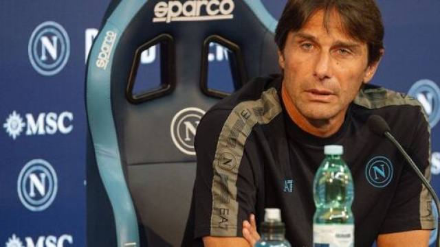 Antonio Conte, allenatore del Napoli. Foto &copy; Napoli