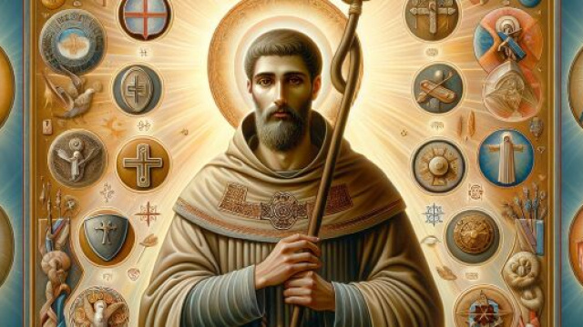 Illustrazione ispirata a Sant'Antonio. &copy; Immagine creata con Dall-E