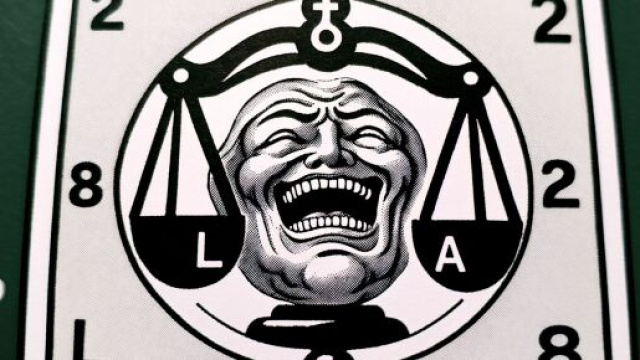 La risata rappresentata dal numero 19 della Smorfia napoletana per la Bilancia. &copy; Immagine creata con Dall-E