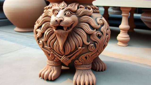 Leone e 'o vasetto nella Smorfia napoletana. &copy; Immagine creata con Dall-E