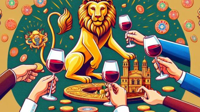 Numero 45 della Smorfia napoletana, 'o vino bbuono per il segno del Leone. &copy; Immagine creata con Dall-E