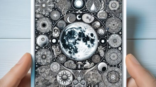 La Luna nei tarocchi per il segno del Cancro il 12 giugno 2025. &copy; Immagine creata con Dall-E