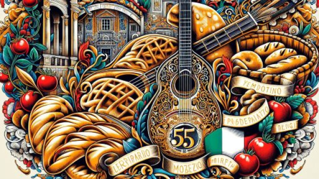 Numero 55 della Smorfia napoletana, 'a musica. &copy; Immagine creata con Dall-E