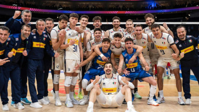 Italia maschile Volley &copy; Pagina Facebook ufficiale della Federazione Italiana Pallavolo