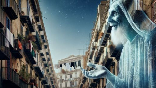 Numero 48 della Smorfia napoletana, 'o muorto che parla per l'Ariete. Immagine creata con Dall-E