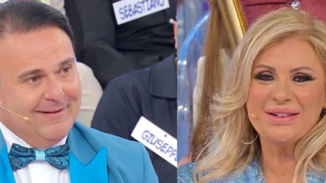 Cosimo Dadorante e Tina Cipollari &ndash; Screenshot &copy; Canale 5.